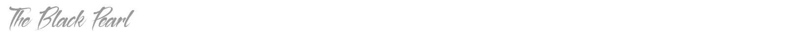 The Black Pearl font preview